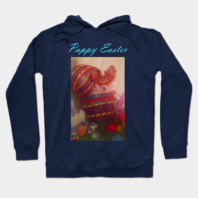 Happy Easter Papillon Hoodie by Make Your Peace